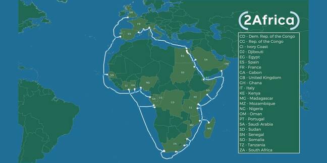 Facebook Surrounds Africa