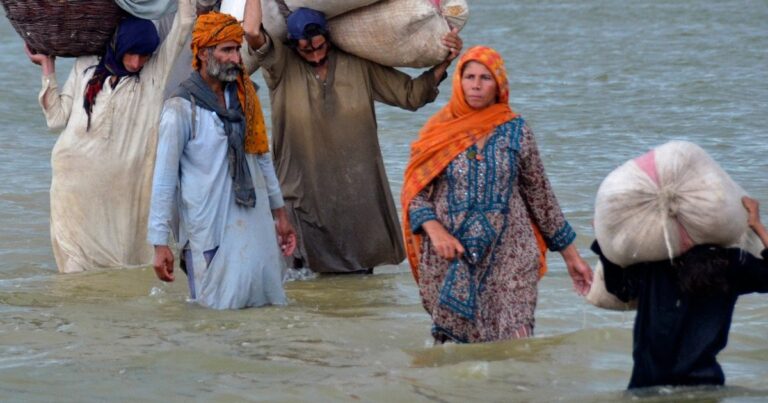 Double Penalty for Pakistan Drowning in Floods and Debts