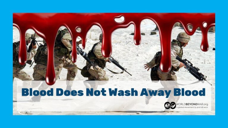 Blood Does Not Wash Away Blood