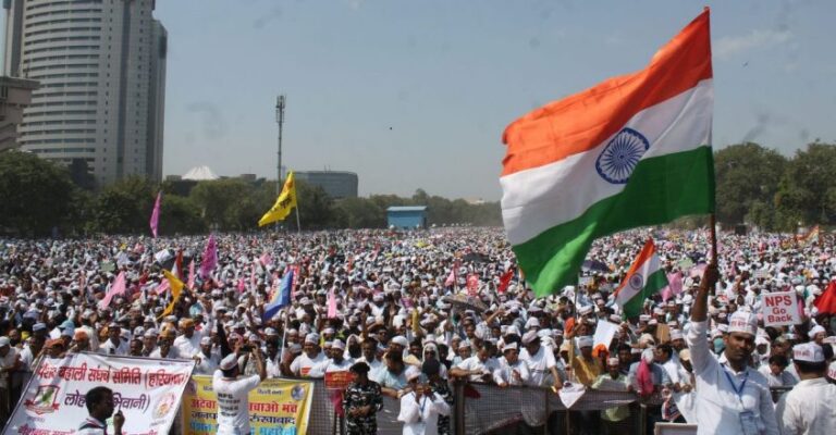 Thousands Protest in Delhi Demanding Restoration of the Old Pension Scheme