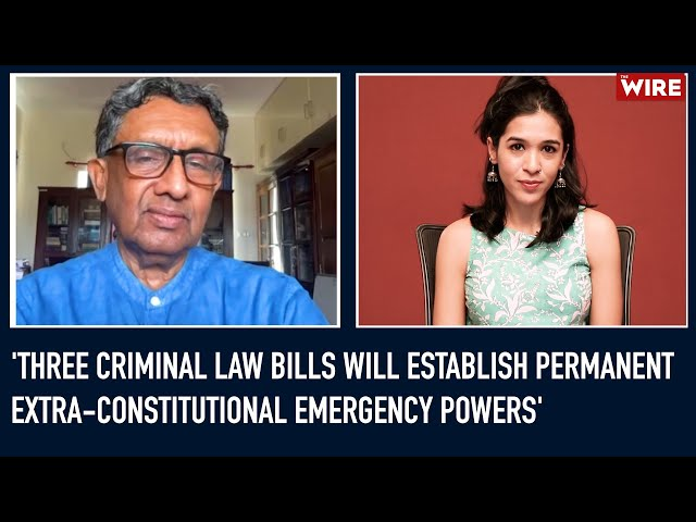 The Three Criminal Law Bills: Using Criminal Law to Establish Permanent Extra-Constitutional Emergency Powers